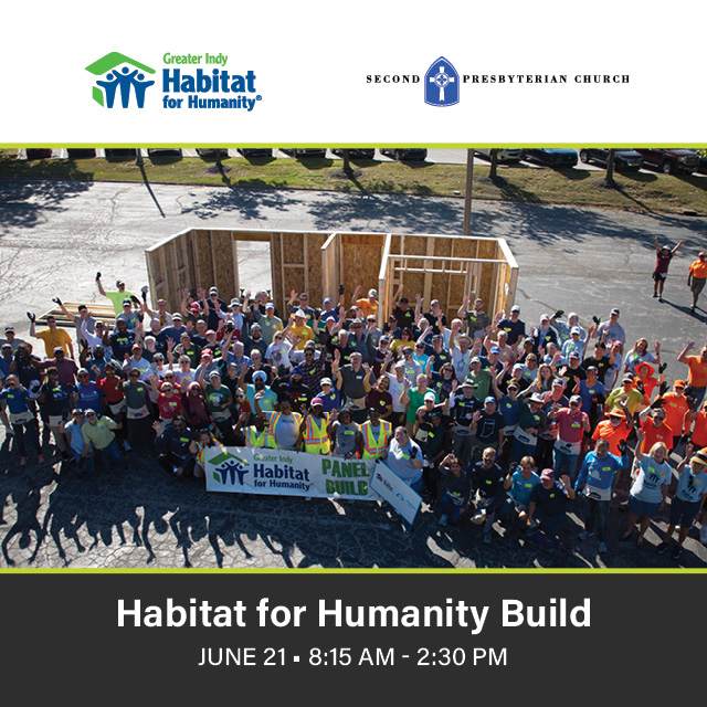 Habitat for Humanity Build
June 21
Join us for this day of volunteering, community, and fellowship.



